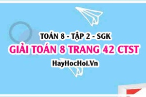 Giải Toán 8 trang 42 tập 2 Chân trời sáng tạo